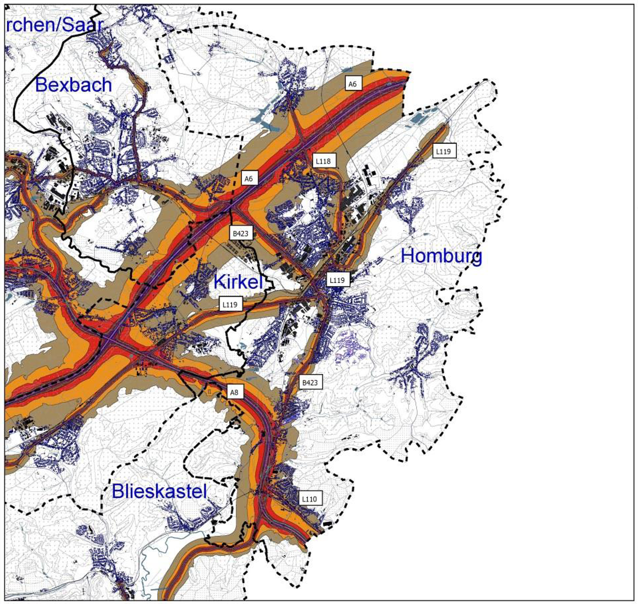 Lärmkartierung Saarland