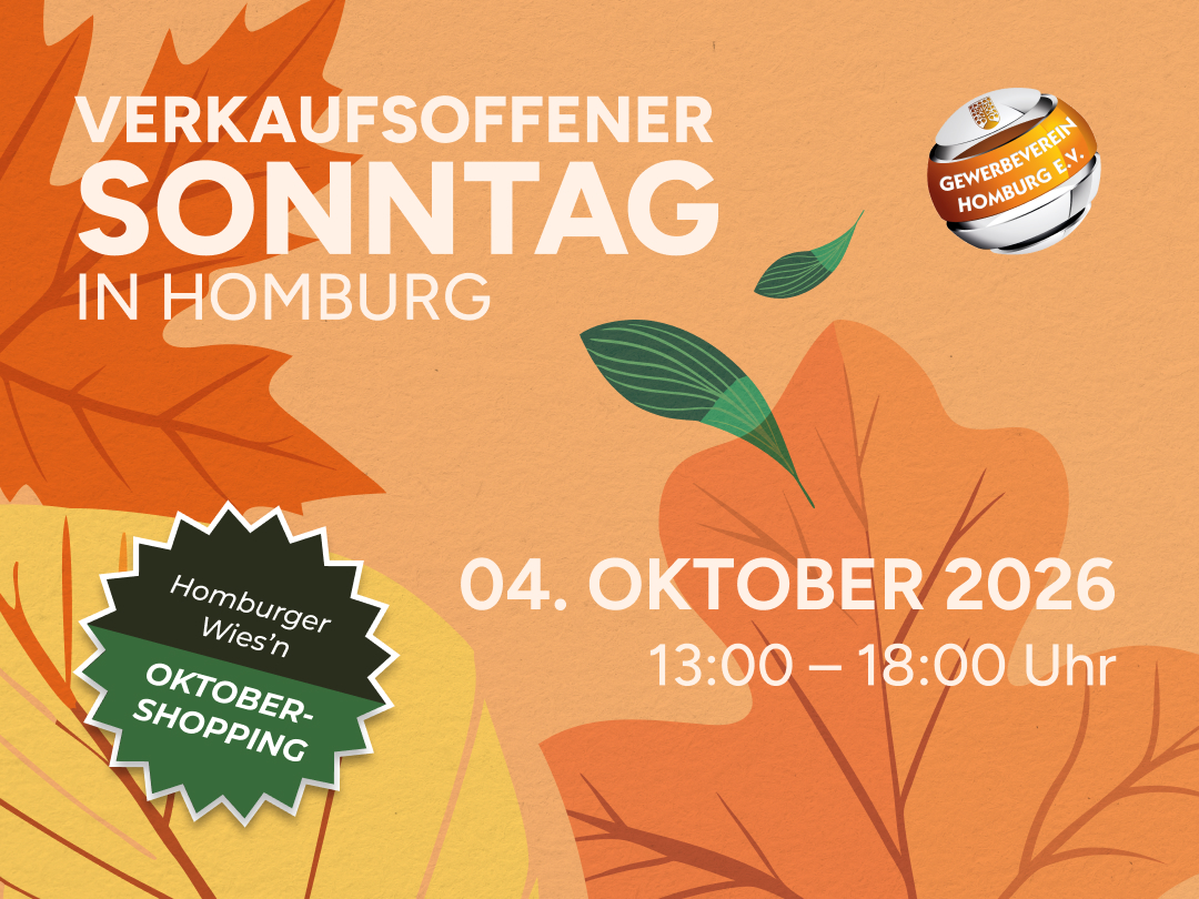Verkaufsoffener Sonntag am 4. Oktober 