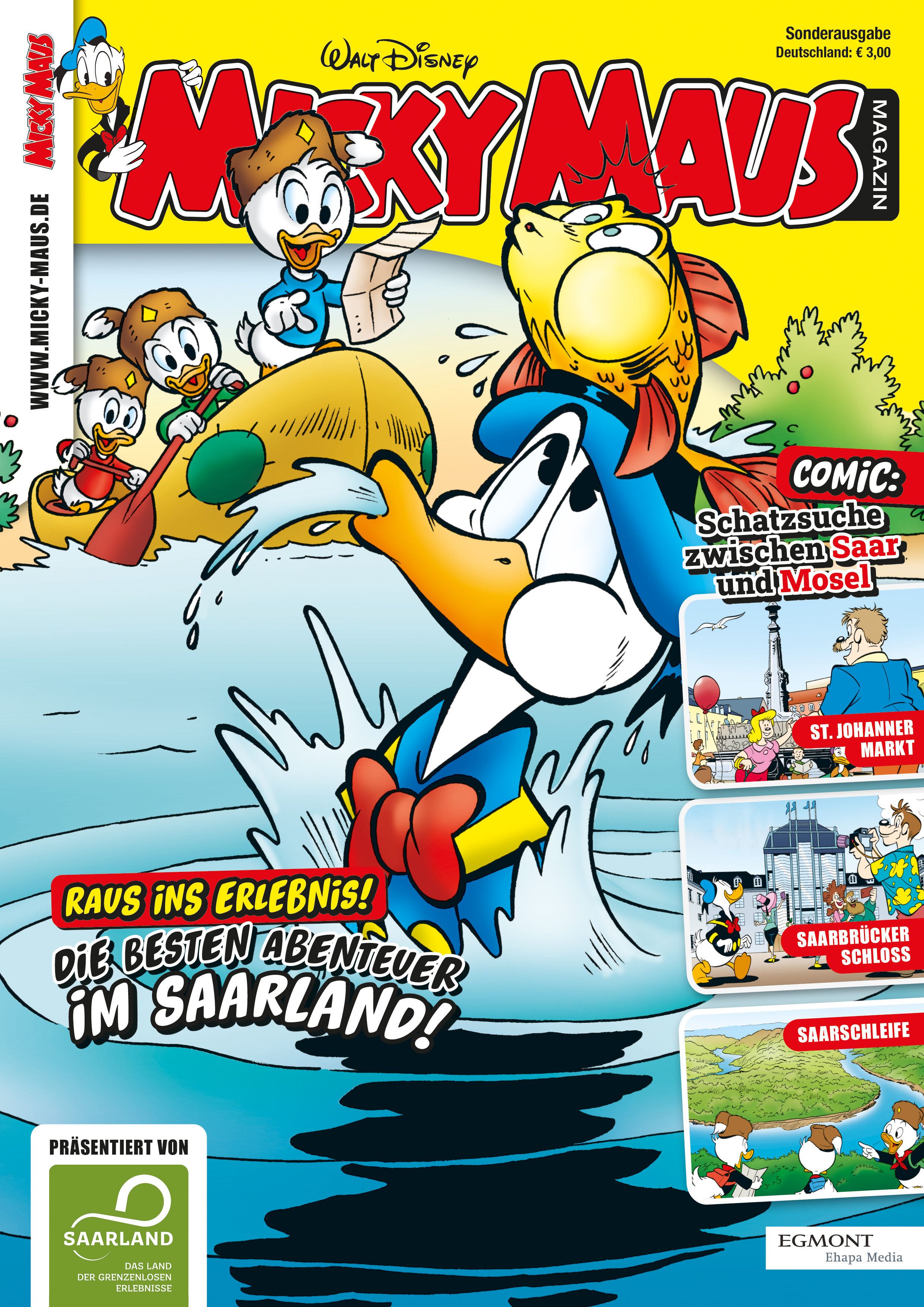 Micky Maus wirbt für Abenteuer im Saarland