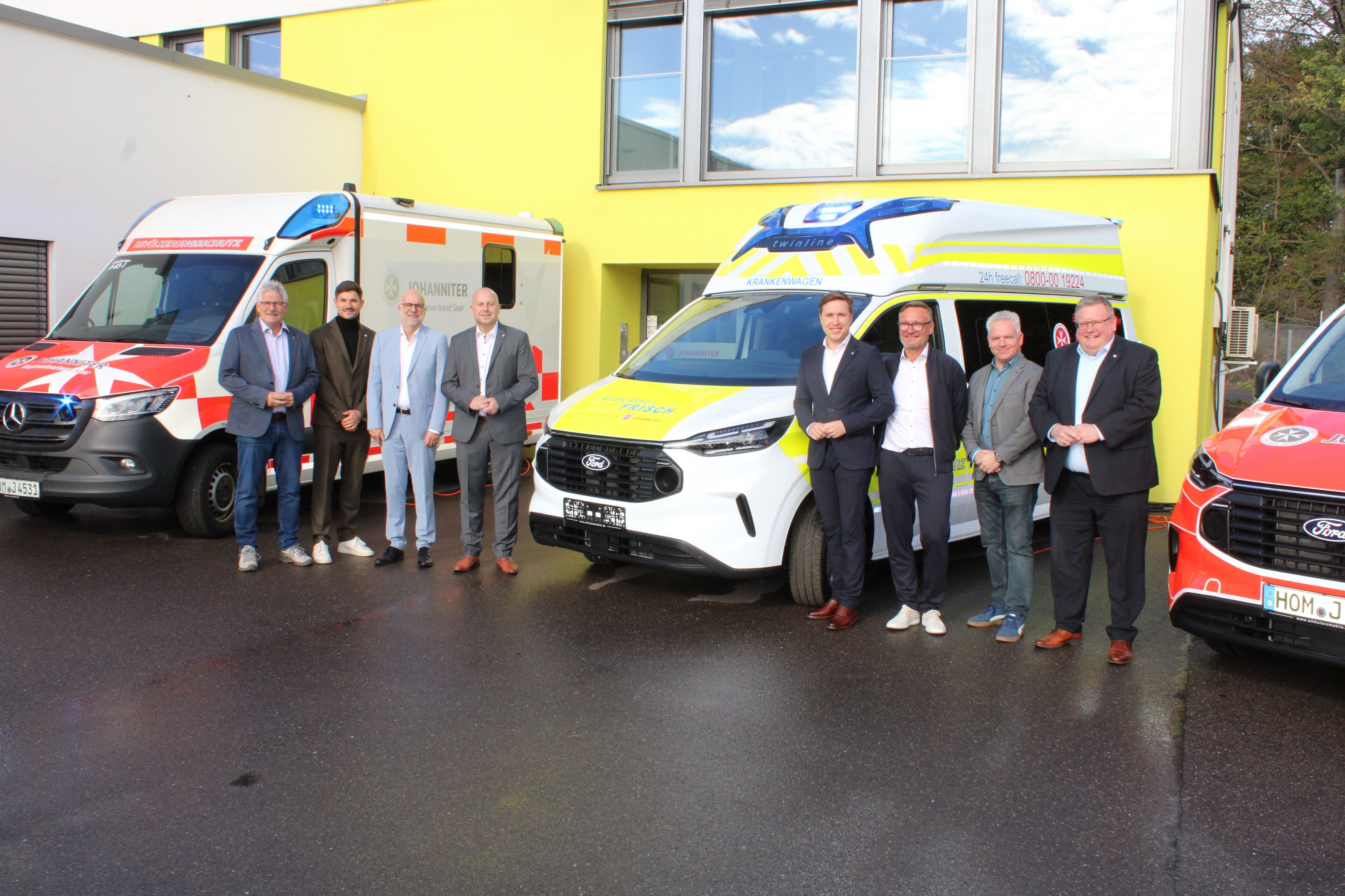 Oberbürgermeister Michael Forster dankte Ambulanz Frisch beim 60. Geburtstag für die Treue zum Standort Homburg
