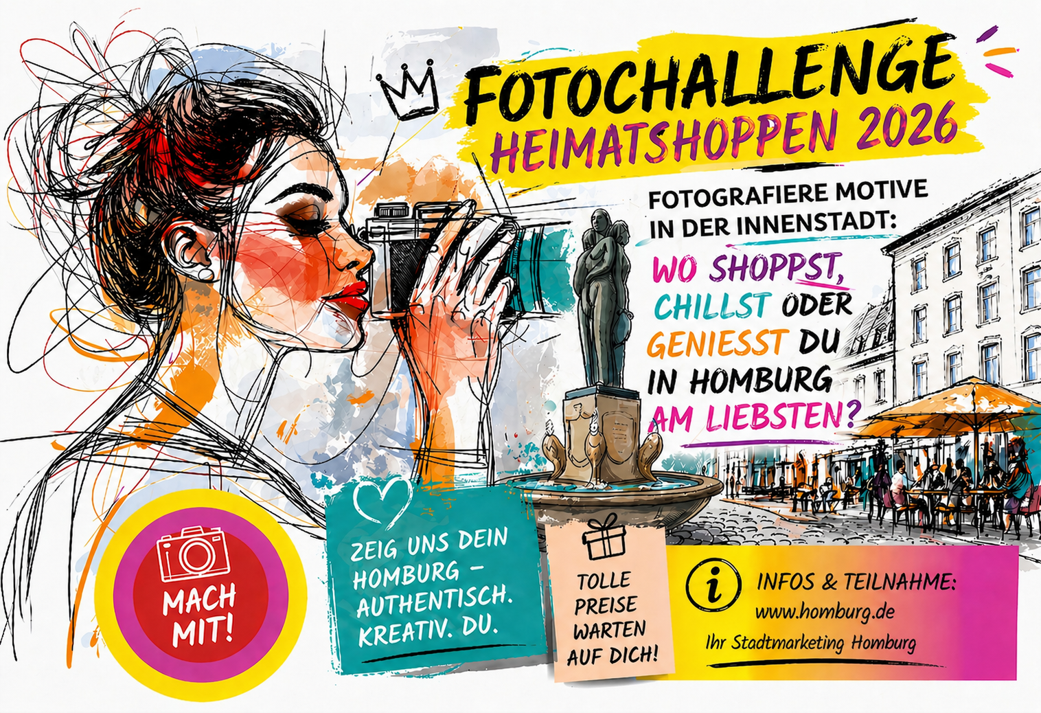 Homburger Fotochallenge im Rahmen der Aktionstage „Heimat shoppen“