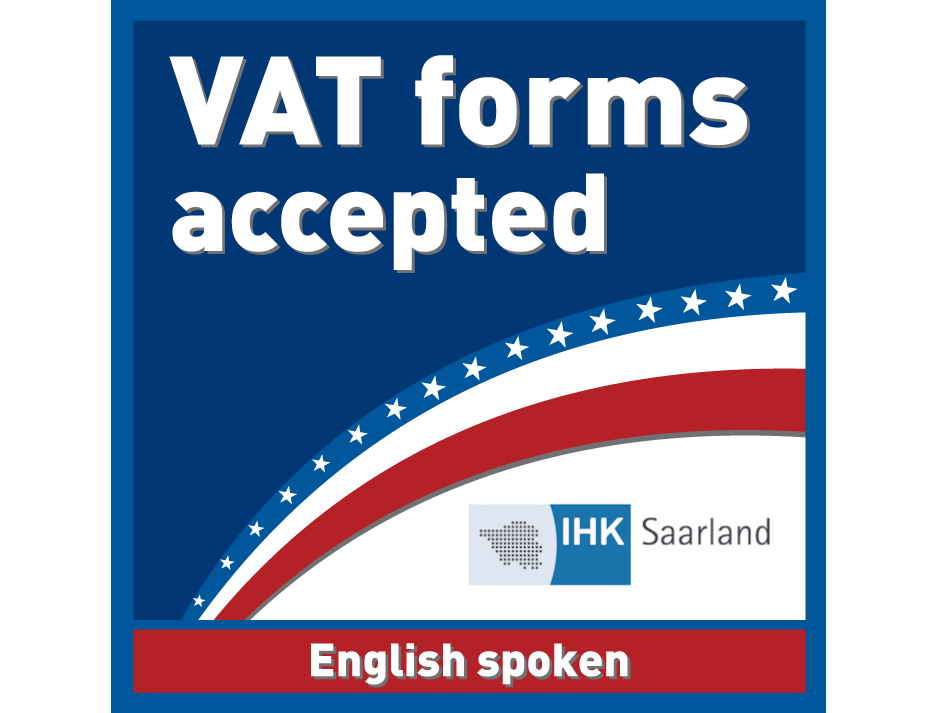 VAT forms accepted